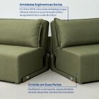 Sofá Cama Retrátil E Reclinável 3 Lugares 200cm Em Linho Bara