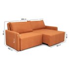 Sofá Cama Retrátil E Reclinável 3 Lugares 200cm Em Linho Bara