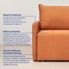 Sofá Cama Retrátil E Reclinável 3 Lugares 200cm Em Linho Bara