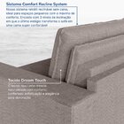 Sofá Cama Retrátil E Reclinável 3 Lugares 200cm Em Linho Palm