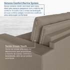 Sofá Cama Retrátil E Reclinável 3 Lugares 200cm Em Veludo Pal