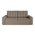 Sofá Cama Retrátil E Reclinável 3 Lugares 200cm Em Veludo Pal