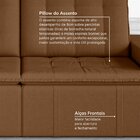 Sofá Cama Retrátil E Reclinável 3 Lugares 200cm Em Veludo Pal