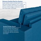 Sofá Cama Retrátil E Reclinável 3 Lugares 200cm Em Veludo Pal