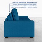 Sofá Cama Retrátil E Reclinável 3 Lugares 200cm Em Veludo Pal