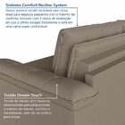 Sofá Cama Retrátil E Reclinável 3 Lugares 200cm Veludo Com Mo