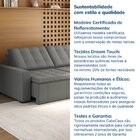 Sofá Cama Retrátil E Reclinável 3 Lugares 220cm Em Veludo Pal