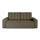 Sofá Cama Retrátil E Reclinável 3 Lugares 220cm Em Veludo Pal