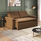 Sofá Cama Retrátil E Reclinável 3 Lugares 220cm Veludo Com Mo