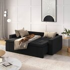 Sofá Cama Retrátil E Reclinável 3 Lugares 220cm Veludo Palmei