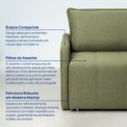 Sofá Cama Retrátil E Reclinável 3 Lugares 225cm Em Linho Bara