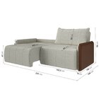 Sofá Cama Retrátil E Reclinável 3 Lugares 225cm Jequitibá Cab