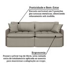 Sofá Cama Retrátil E Reclinável 3 Lugares 234cm Belmopã Espre