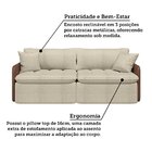 Sofá Cama Retrátil E Reclinável 3 Lugares Bipartido 234cm Bel