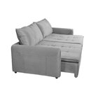 Sofá Cama Retrátil E Reclinável 4 Lugares 225cm Em Veludo Com