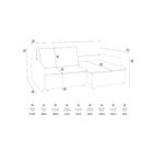 Sofá Cama Retrátil E Reclinável 4 Lugares 225cm Em Veludo Com