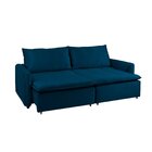 Sofá Cama Retrátil E Reclinável 4 Lugares 225cm Em Veludo Com