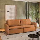 Sofá Cama Retrátil E Reclinável 4 Lugares 225cm Em Veludo Com