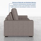 Sofá Cama Retrátil E Reclinável 4 Lugares 240cm Em Linho Palm