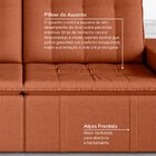 Sofá Cama Retrátil E Reclinável 4 Lugares 240cm Em Veludo Pal