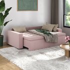 Sofá Cama Retrátil E Reclinável 4 Lugares 240cm Em Veludo Pal