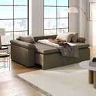 Sofá Cama Retrátil E Reclinável 4 Lugares 240cm Em Veludo Pal