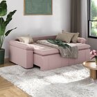 Sofá Cama Retrátil E Reclinável 4 Lugares 240cm Veludo Com Mo