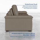 Sofá Cama Retrátil E Reclinável 4 Lugares 240cm Veludo Com Mo