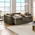 Sofá Cama Retrátil E Reclinável 4 Lugares 240cm Veludo Com Mo