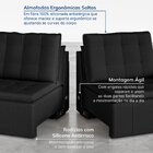 Sofá Cama Retrátil E Reclinável 4 Lugares 240cm Veludo Palmei