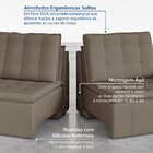 Sofá Cama Retrátil E Reclinável 4 Lugares 280cm Em Veludo Pal