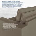 Sofá Cama Retrátil E Reclinável 4 Lugares 280cm Em Veludo Pal