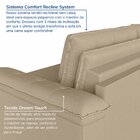 Sofá Cama Retrátil E Reclinável 4 Lugares 280cm Veludo Com Mo