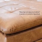 Sofá-cama Retrátil E Reclinável Couro Legítimo 2 Lugares 180c