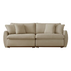 Sofá Cama Retrátil E Reclinável Inova 230 Cm Braço 15 Cm Meu