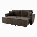 Sofá Cama Retrátil E Reclinável Onix 220 Cm Joli Café