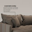 Sofá Cama Retrátil Em Madeira Eucalipto E Bouclê 200cm Creta