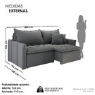 Sofá Cama Retrátil Em Madeira Eucalipto E Bouclê 200cm Creta