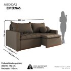 Sofá Cama Retrátil Em Madeira Eucalipto E Bouclê 200cm Flórid