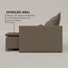 Sofá Cama Retrátil Em Madeira Eucalipto E Bouclê 200cm Flórid