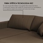 Sofá Cama Retrátil Em Madeira Eucalipto E Bouclê 210cm Urugua