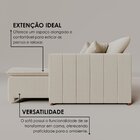 Sofá Cama Retrátil Em Madeira Eucalipto E Bouclê 210cm Urugua