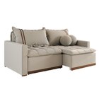 Sofá Cama Retrátil Em Madeira Eucalipto E Bouclê 220cm Flórid