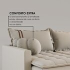 Sofá Cama Retrátil Em Madeira Eucalipto E Bouclê 220cm Flórid