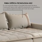 Sofá Cama Retrátil Em Madeira Eucalipto E Bouclê 220cm Flórid