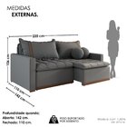 Sofá Cama Retrátil Em Madeira Eucalipto E Bouclê 220cm Flórid