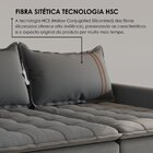 Sofá Cama Retrátil Em Madeira Eucalipto E Bouclê 220cm Flórid