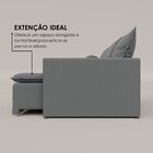 Sofá Cama Retrátil Em Madeira Eucalipto E Bouclê 220cm Flórid