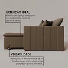 Sofá Cama Retrátil Em Madeira Eucalipto E Bouclê 230cm Urugua