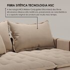 Sofá Cama Retrátil Em Madeira Eucalipto E Linho 200cm Creta B